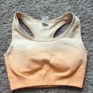 AYBL Beige to Orange Gradient Sports Bra